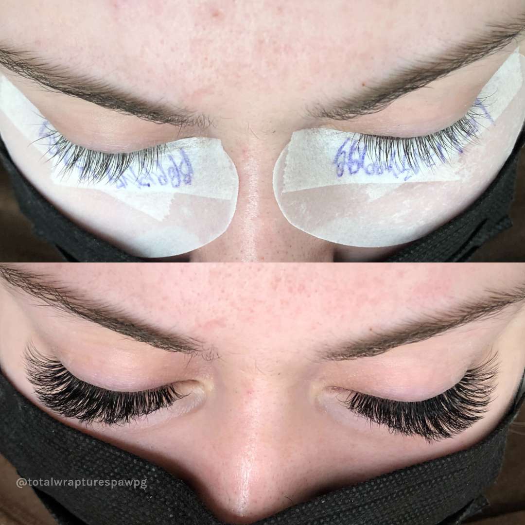 hybrid lash extension before and after