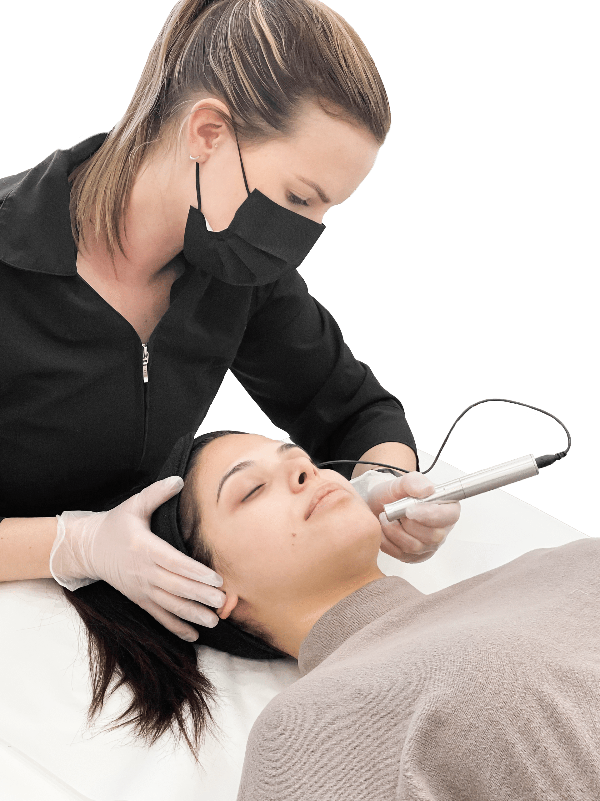 A microneedling treatment at Total Wrapture with Skin Tech Amy